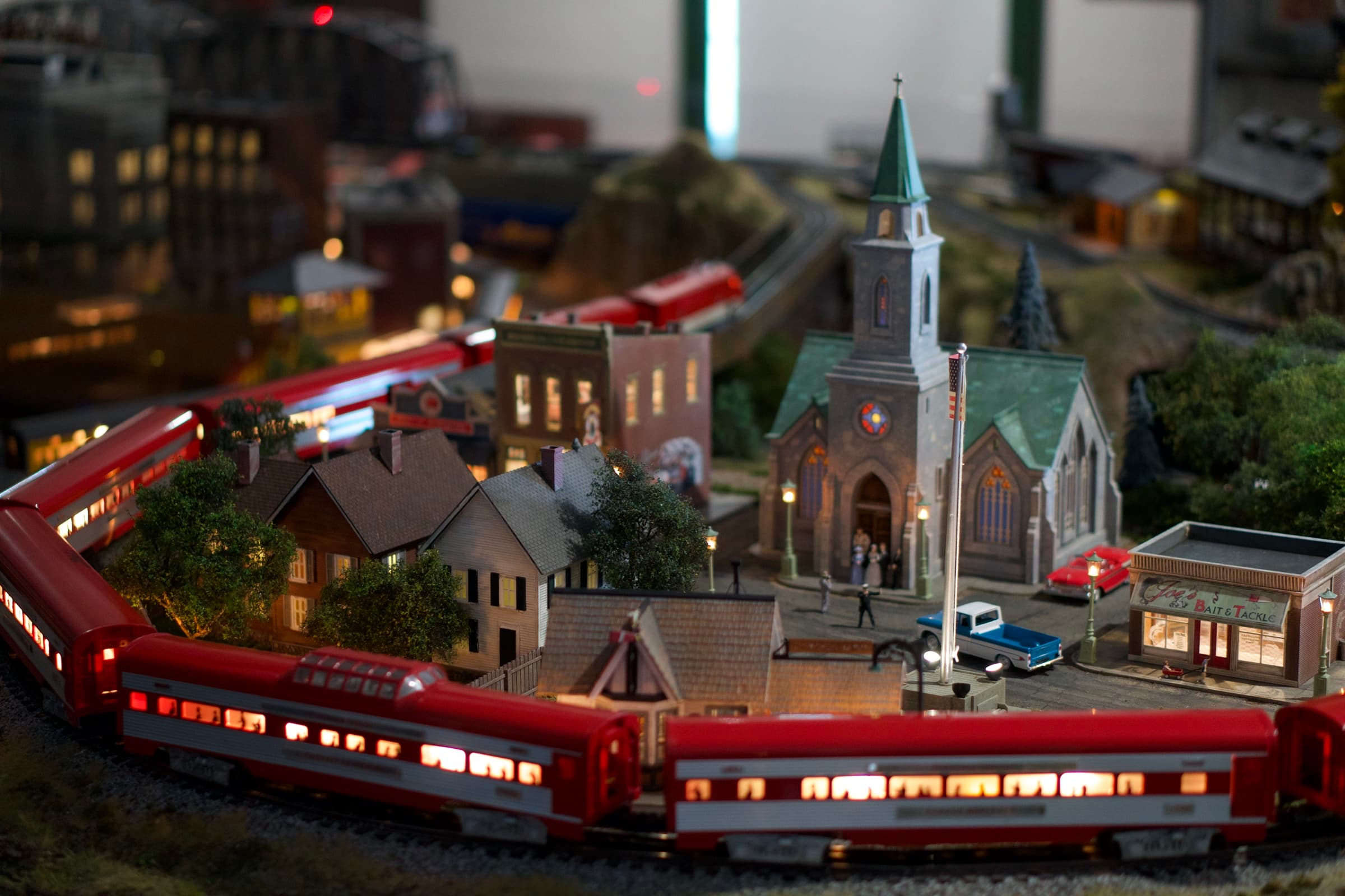 A scene from the O scale layout