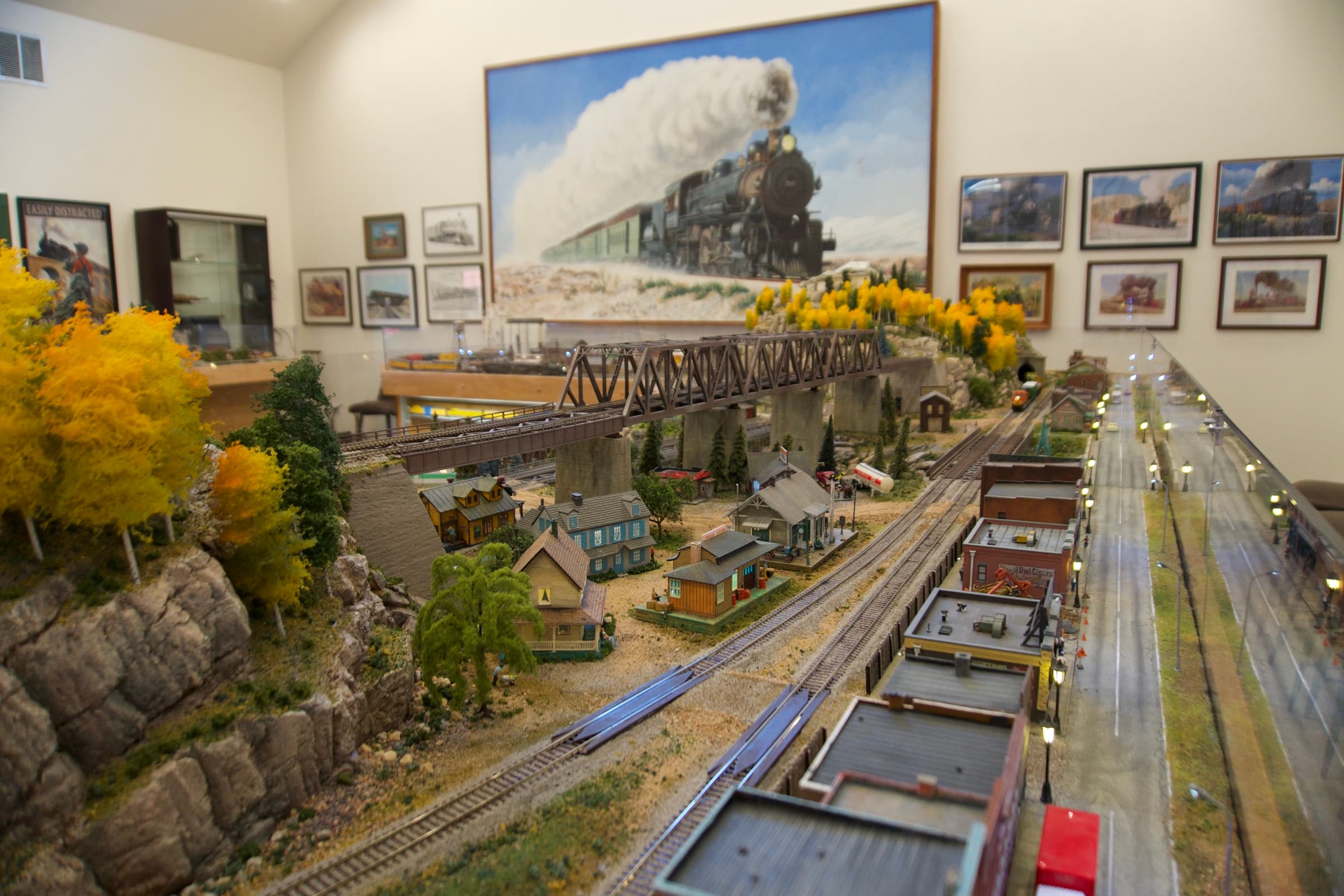 A scene from the HO scale layout